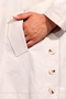 60073 Beige Hooded and Slitted Unlined Seasonal Trench Coat - 7