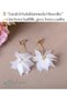 Bohemian Style Lotus Flower Detailed Elegant White Long Dangle New Stylish Earring Accessory for Daily and Special Occasions - 5