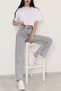 High Waist Wide Leg Jean Palazzo Trousers Jeans Women Gray - 10827.1431. - 2