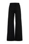 Black Comfortable Fit Wide Leg Jeans - Loose Super High Waisted Lycra Jeans - 5