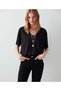 Le Lis Women's High Waist Flare Leg Non-Fading Jeans Denim Trousers - 3