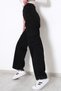 Women's Extra High Waist Loose Wide Leg Cargo Pocket Palazzo Jeans Black Cargo Jean - 6