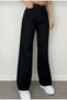 Diego Jeans Women's Black High Waist Comfort Lycra Wide Leg Denim Palazzo Jeans - 2