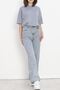 High waist pocketed wide leg jean Stretch Fabric long Palazzo Pants denim women's blue - 18695 - 6