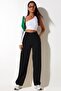 Palazzo High Waist Zippered Comfortable Fit Pocket Pipe Leg Lycra Free Denim Jeans - 2