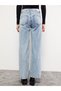 Isabella Nelson Fex Lycra Women's Blue High Waist Wide Leg Loose Jeans (New Season) - 4