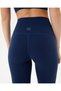 Women's Navy Blue Indigo Stitch Detail Motion Leggings - Recycled, High Waist - 4