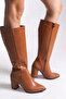 Clarhera Women's Boots 0012307 Tan Skin - 2