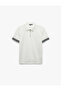Regular Fit Pique Fabric Short Sleeve Polo Neck T-Shirt with Zipper Stripe Detail - 3