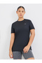 Reflective Text Basic Short Sleeves Top