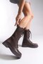 Marlyrra Women's Lace-Up Short Boots 0012707 Brown - 2