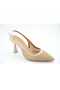 Byk Women's Straw Patterned Goblet Heeled Stiletto Shoes - 2