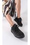 Black Losa Model Non-Slip Sole Casual Lace-Up Lace-Up Sports Shoes Sneaker
