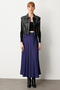 Sleeveless Leather Crop Vest - 4