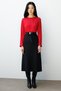 Midi Skirt with Waist Belt