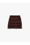Layered Ruffle Detailed Mini Chiffon Skirt - 2