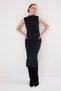 Rochie midi din tricot cu mâneci zero antracit 2232 - 7