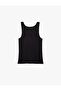 Crew Neck Sleeveless Slim Fit Ribbed Cotton Tank Top - 2