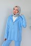 Eros Stone Trousers Set Baby Blue - 3
