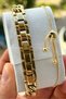 Women's Wristwatch Chain Steel Cord Small Case Gift Box and Bracelet Gift.Hm27128S011 - 5