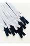 10 Pieces Black White Color Quality Metal Handle 18 cm Trouser Bag Wallet Zipper