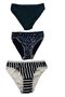 Women's Bikini Panties Mixed Color 3 Pieces - 4