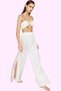 Women's Fashion High Waist Wide Leg Beach Pants Summer Casual Cutout Daily Use