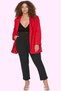 Women's Fashion High Waist Zipper Woven Pants Plus Size Comfortable Casual Summer