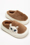 Women's Kitten Patterned Plush Soft Lightweight Soundproof Non-Slip Eva Sole Winter Indoor Slippers - 6