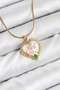 Golden Steel Artistic Portrait Style Necklace for Elegant Woman - 2