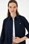 Women's Navy Blue Long Sleeve Shirt 50299331-Vr033 - 2