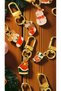 Set of 2 Metal Christmas Keychains