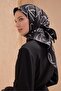 Tivil Pure Silk Scarf 4113 - 57 Black Mixed Pattern