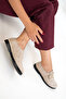 Beige Suede Women's Loafer Shoes 20832 - 7