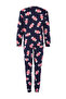 Teen Lacivert %100 Pamuklu Eğlenceli Şeker Baskılı Örme Pijama Takımı THMAW26PT00018 - 6