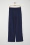 Navy Blue Wide Leg/Wide Leg Brode Stripe Detail Thick Knitted Sweatpants Twoaw26Ea00002 - 7