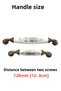 (12.8cm)-Porcelain Cabinet Drawer Bathroom Kitchen Children Furniture Handle Handle Kulb Handle Ruby 128Mm-Stk7878 - 3