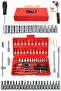 Professional 46 Piece Screwdriver Socket Set Vehicle Repair Ratchet Socket Set Chrome Valve