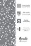 Gray Tree Branches Pattern Printed Suede Runner Tablecloth - 3