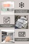2 Layer Divided Lunch Box - Food Transport Storage Box Diet Lunch Box Sauce Bowl Spoon Fork Gray - 5