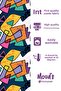 Artboard 2 مفرش طاولة من جلد الغزال المطبوع - 3