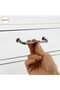 Furniture Kitchen Cabinet Drawer Cabinet Door Handle Handle Smoked 128 mm Metal Handle - 3