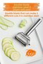 Stainless Steel Vegetable Fruit Julienne Peeler & Chopper 17 cm