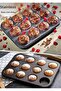 12 Pack Fireproof Nonstick Cake Molds - Cupcake, Mini Cheesecake, Pie and Muffin