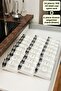 Spice Rack Borosilicate (Cam) Steel Lid 300ml 24 Pcs Jar 6 Pcs Stop Plexiglass Stand (White)