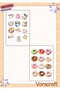 4-Piece Confectionery Sweet Sticker Set Agenda Bullet Journal Set A033 - 4