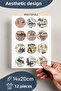 Vintage Themed Sticker Set - 12 Piece Sticker Set - Phone, Tablet, Notebook Laptop Compatible Sticker - 2