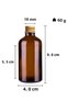 6 Pieces Glass Shot Bottle Leak Proof Metal Lid Gift Fragrance Ornament Multi-Purpose Jar 50ml - 2