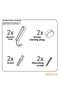 Single Tier Hooked Bathroom Corner Shelf Chrome Es077H - 6