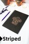 A5 Black Kraft Recipe Notebook with Cover - Lined Notebook - 60 Sheets (120 Pages) 15X21 cm